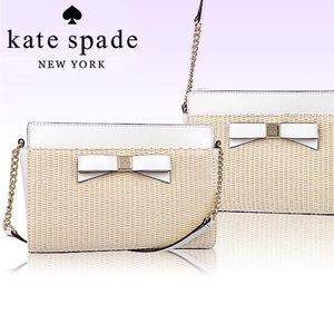 Kate Spade Montford Angelica Straw Crossbody Bag